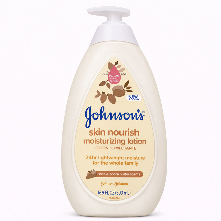 Johnson's Skin Nourish Moisturizing Lotion Shea & Cocoa Butter Scents 500 ml